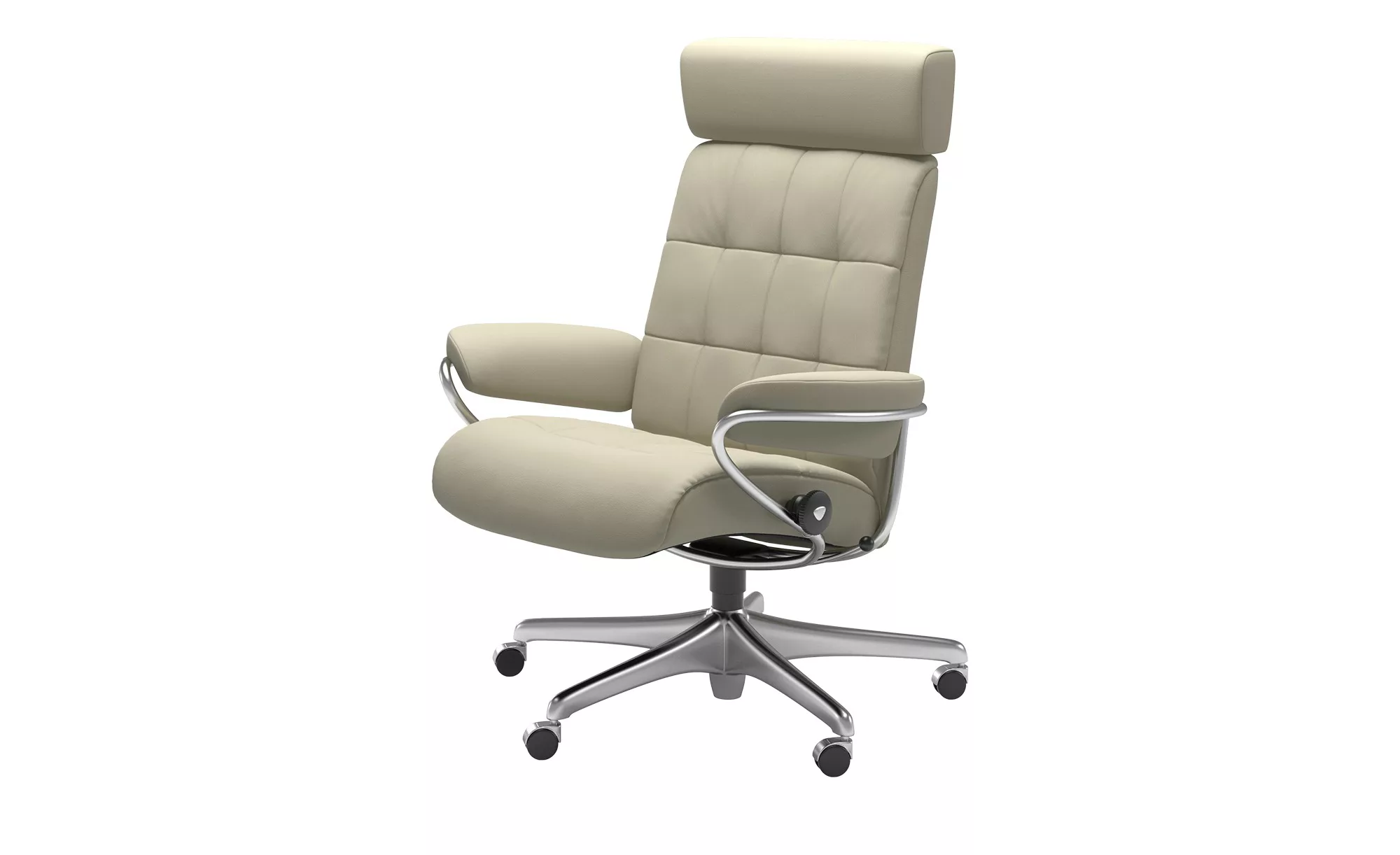 Stressless Drehstuhl  London Office ¦ grau ¦ Maße (cm): B: 80 H: 126 T: 68. günstig online kaufen