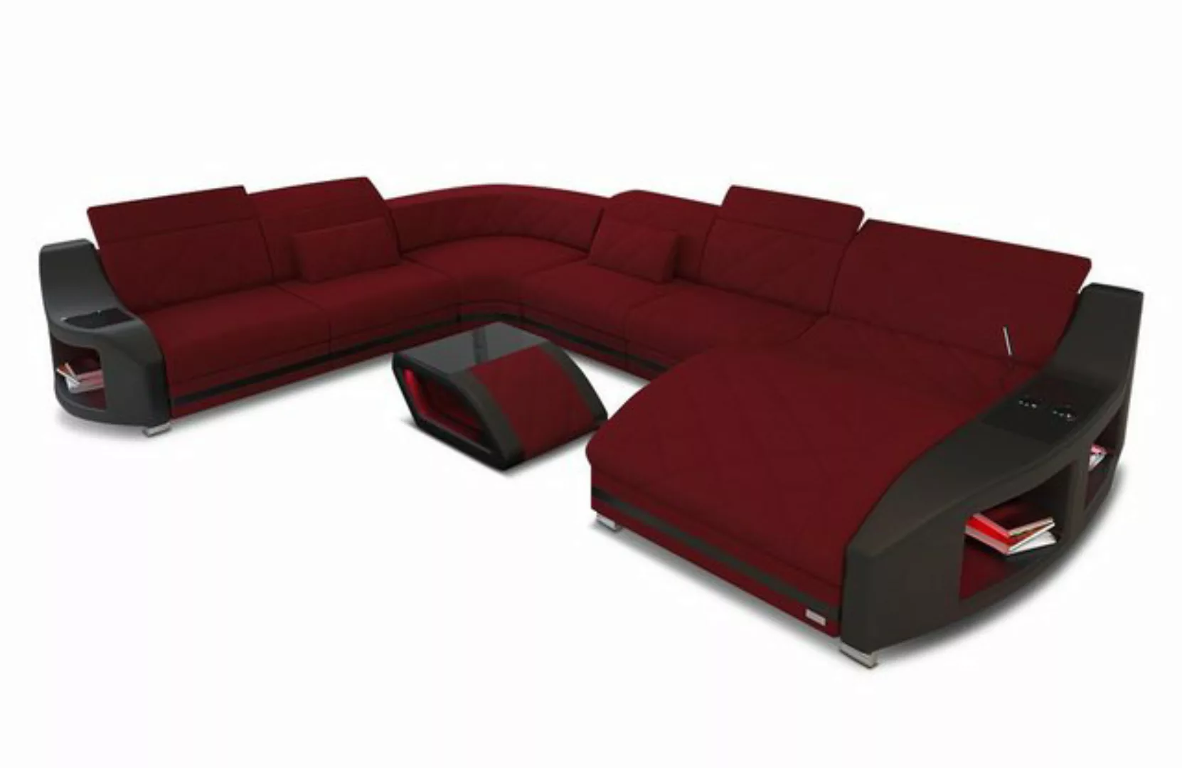 Sofa Dreams Wohnlandschaft Designersofa Polsterstoff Sofa Swing XXL M Mikro günstig online kaufen