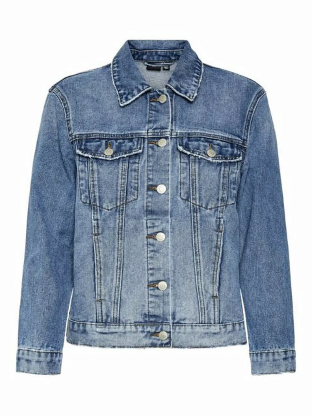 Vero Moda Jeansjacke VMZORICA LS DENIM JACKET MIX NOOS mit leichten Destroy günstig online kaufen