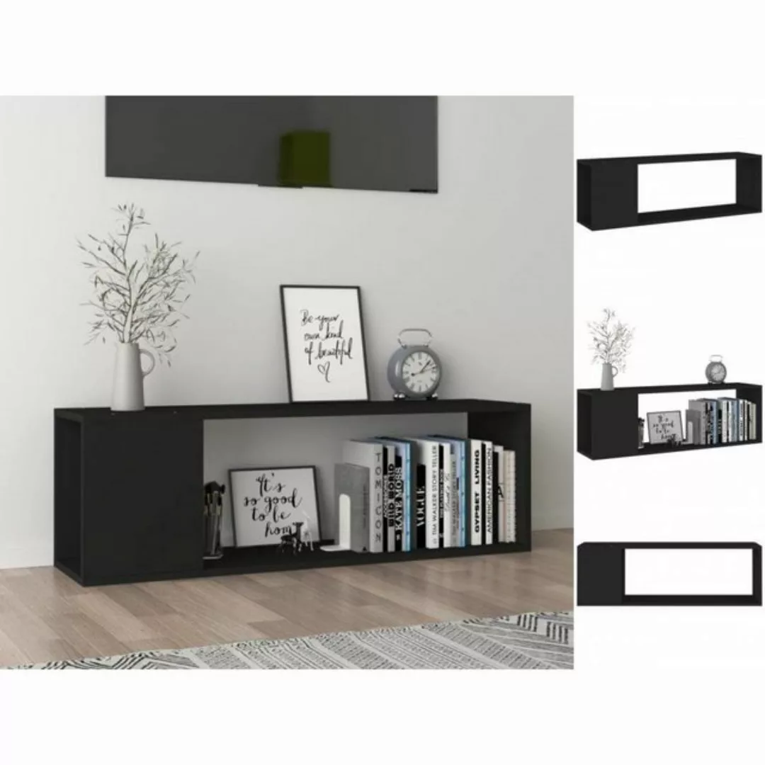 vidaXL TV-Schrank TV-Schrank Schwarz 100x24x32 cm Spanplatte Lowboard günstig online kaufen