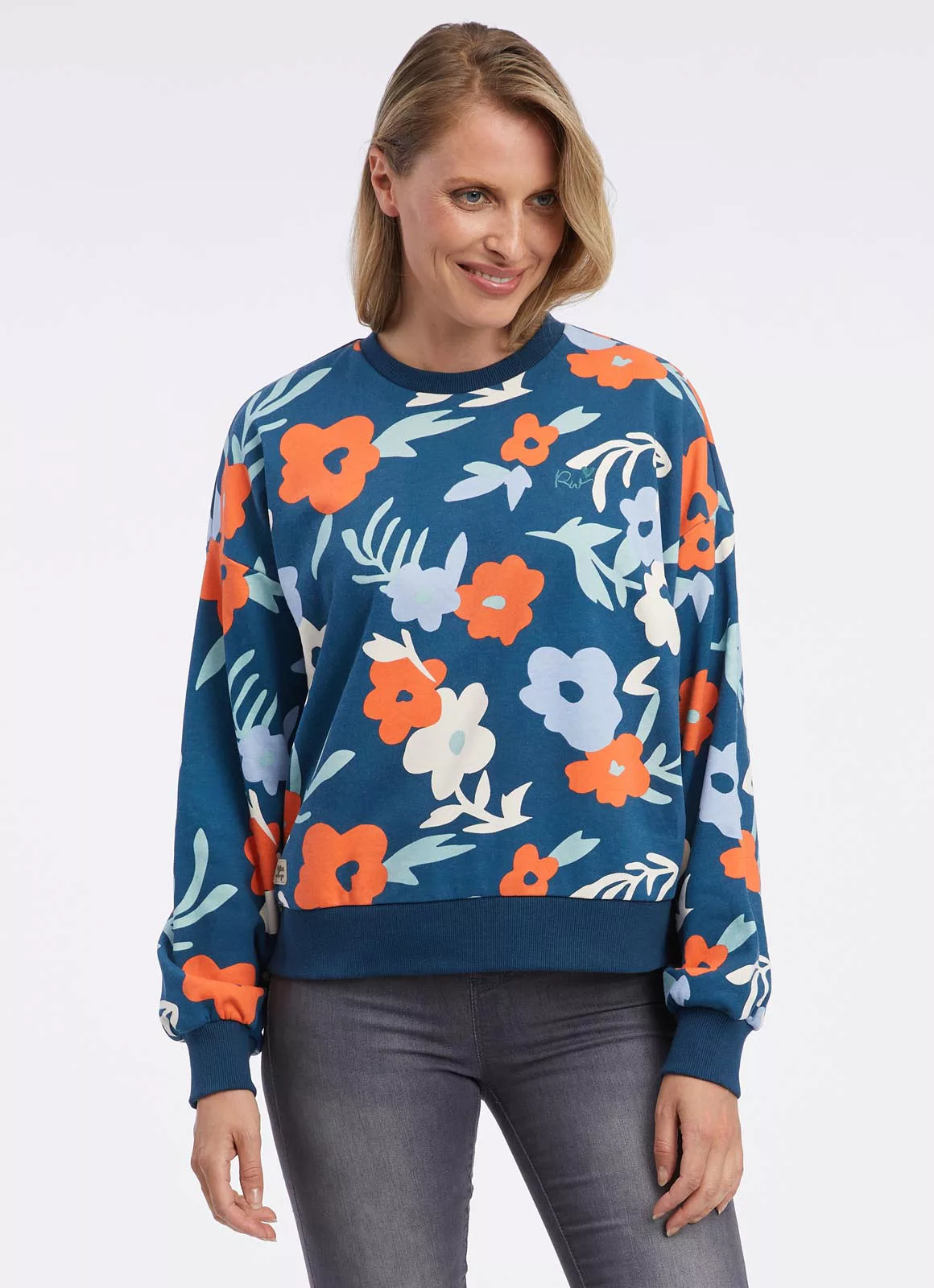 Ragwear Sweatshirt "WUSS", mit floralem Alloverdruck günstig online kaufen