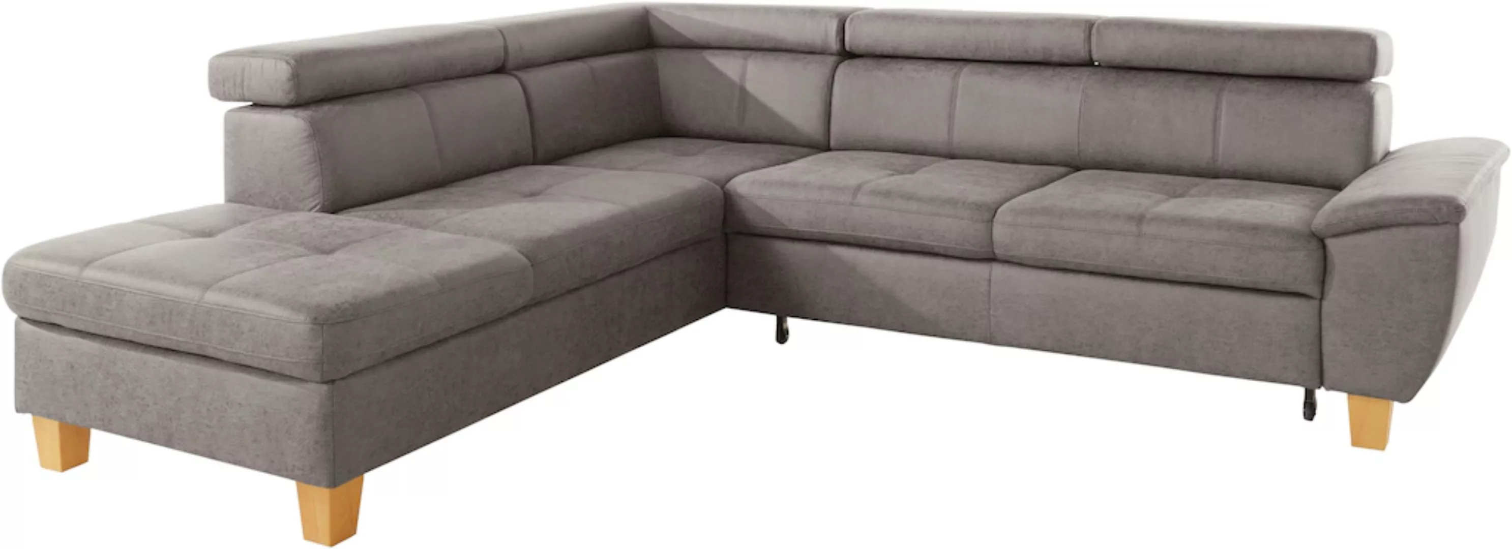 exxpo - sofa fashion Ecksofa "Enya, L-Form", Kopfteilverstellung, wahlweise günstig online kaufen