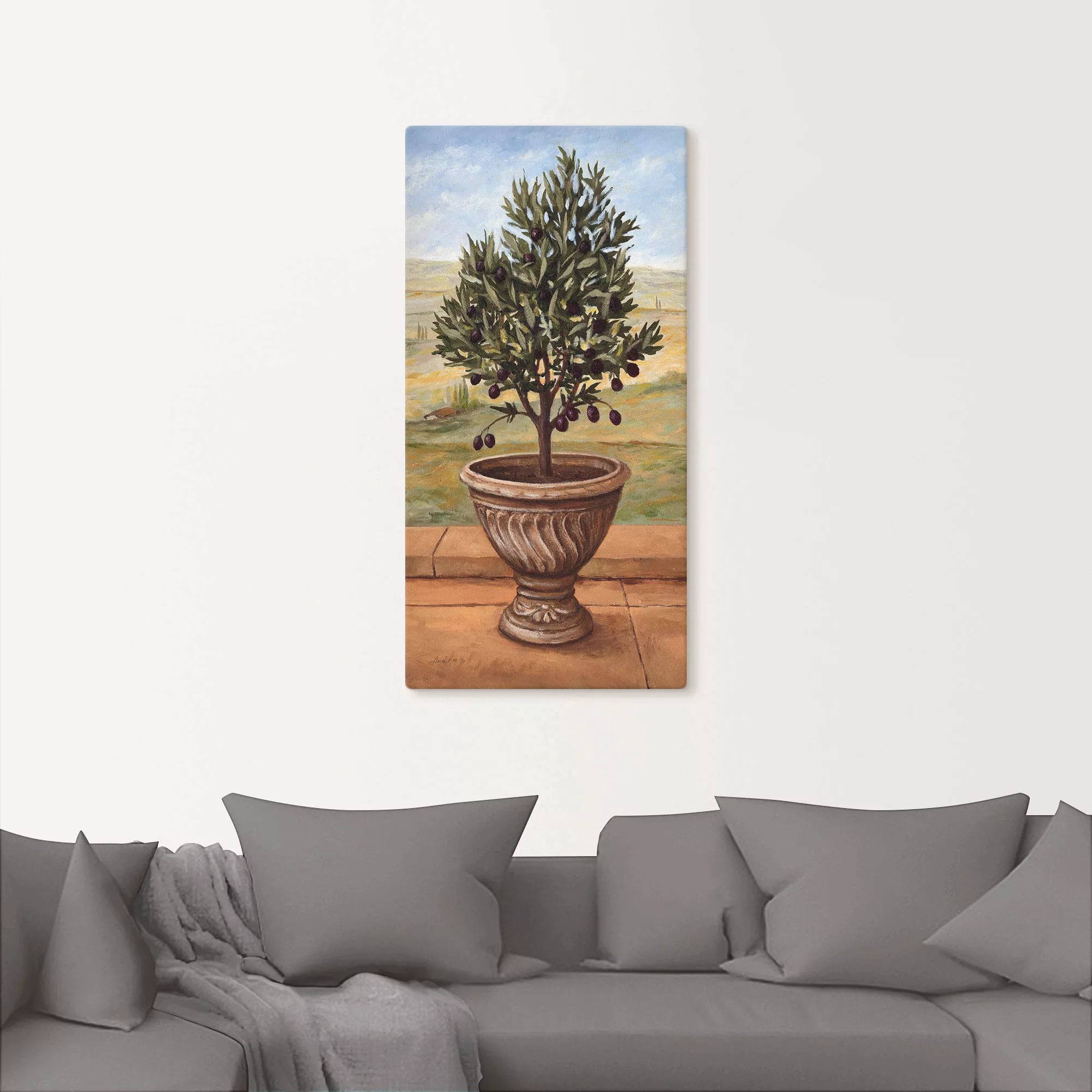 Artland Wandbild "Olivenbaum", Pflanzen, (1 St.), als Alubild, Outdoorbild, günstig online kaufen