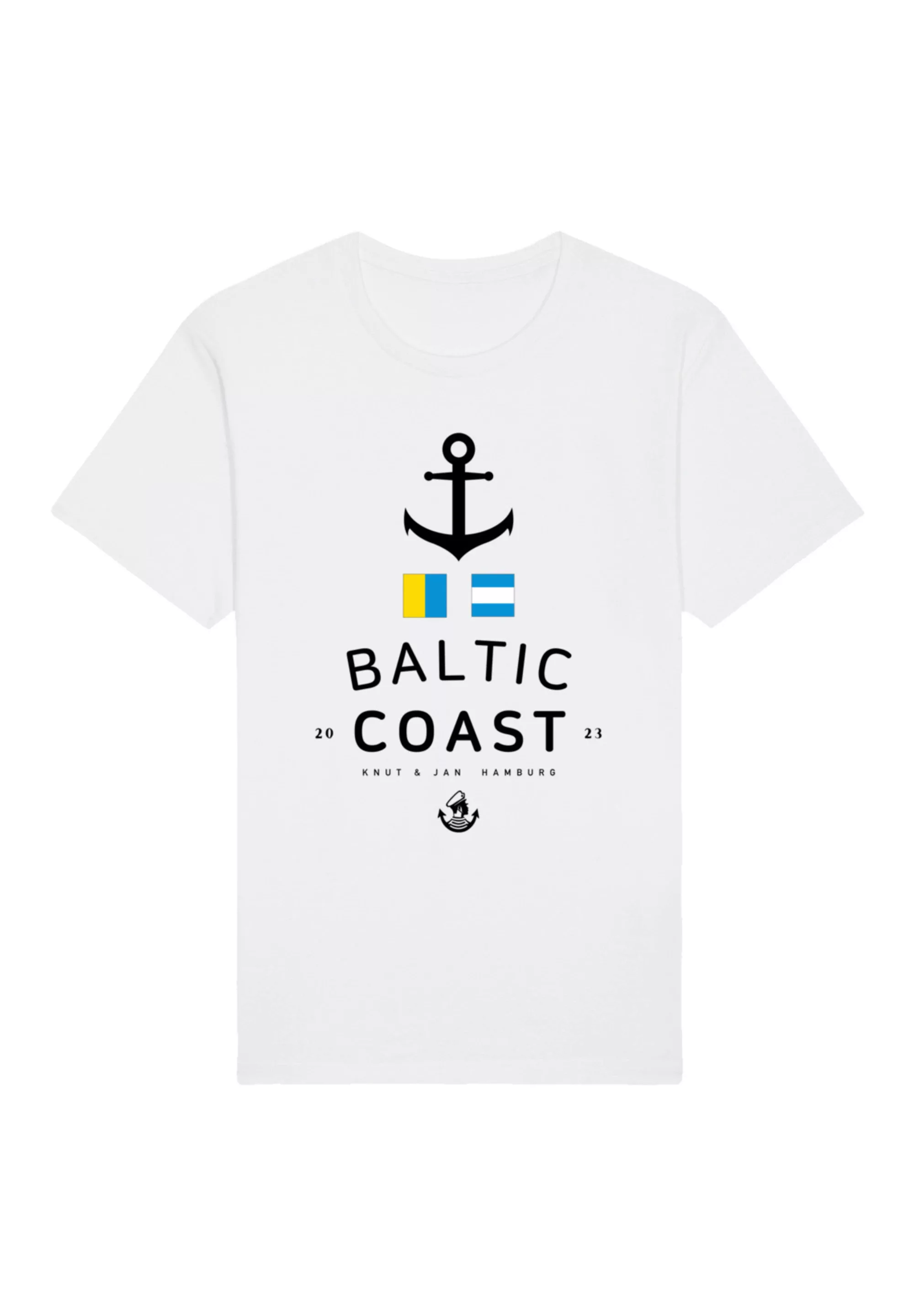 F4NT4STIC T-Shirt "Ostsee Flaggen Knut & Jan Hamburg", Premium Qualität günstig online kaufen