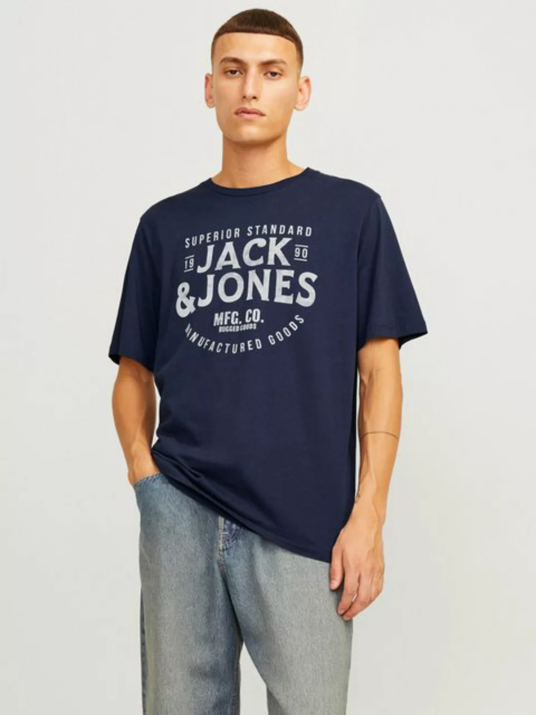 Jack & Jones Rundhalsshirt JJJEANS TEE SS O-NECK günstig online kaufen