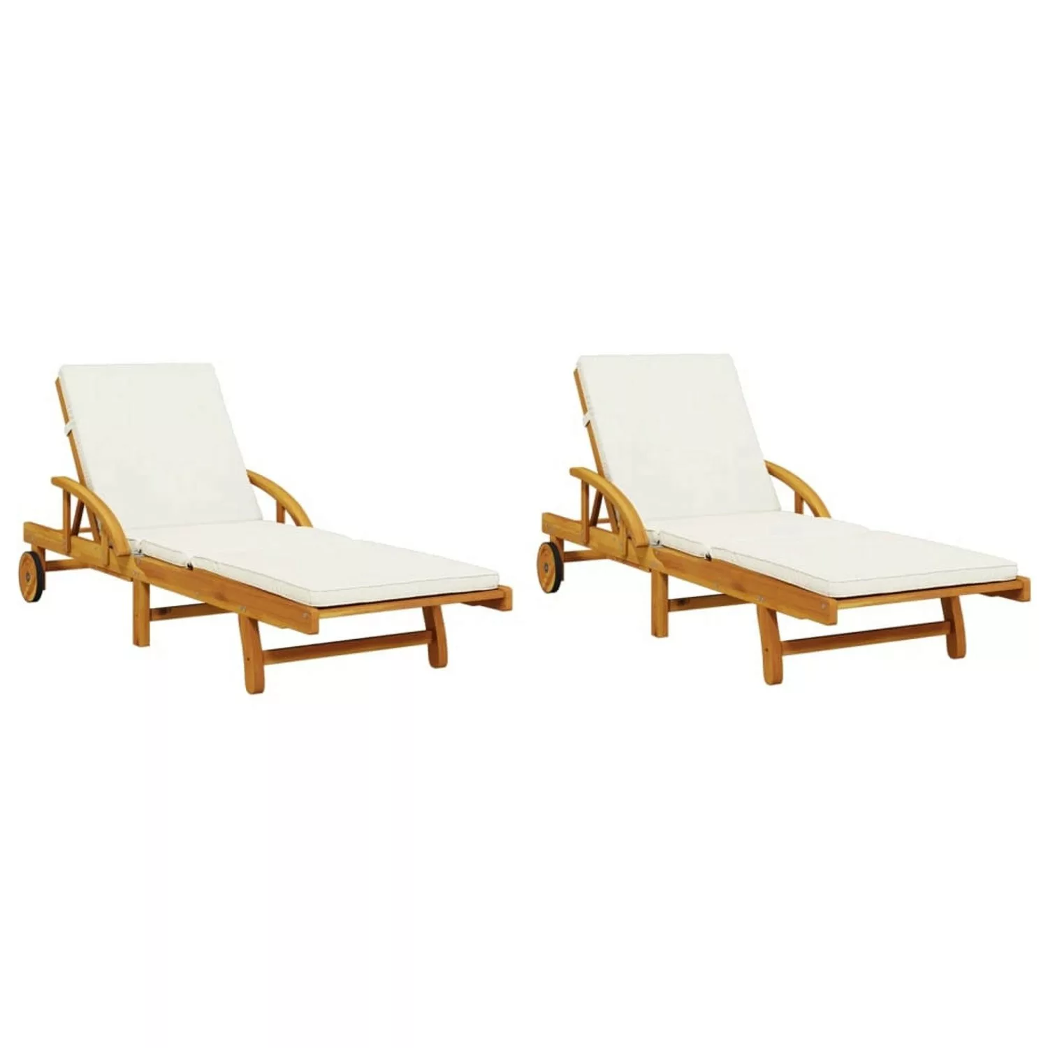 vidaXL Gartenliege Sonnenliegen 2 Stk. mit günstig online kaufen