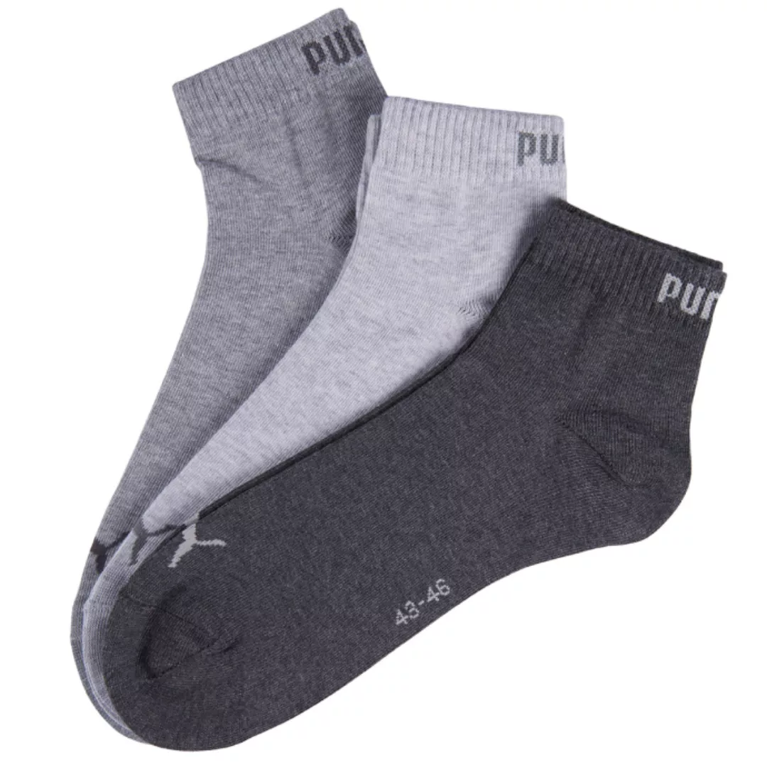 PUMA Kurzsocken, (3 Paar), mit Rippbündchen günstig online kaufen