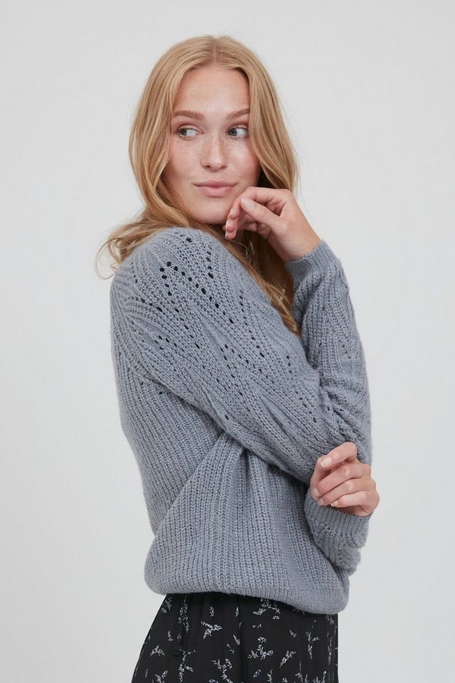 b.young Strickpullover BYOMIKKA JUMPER - 20810216 Strickpullover mit V-Auss günstig online kaufen