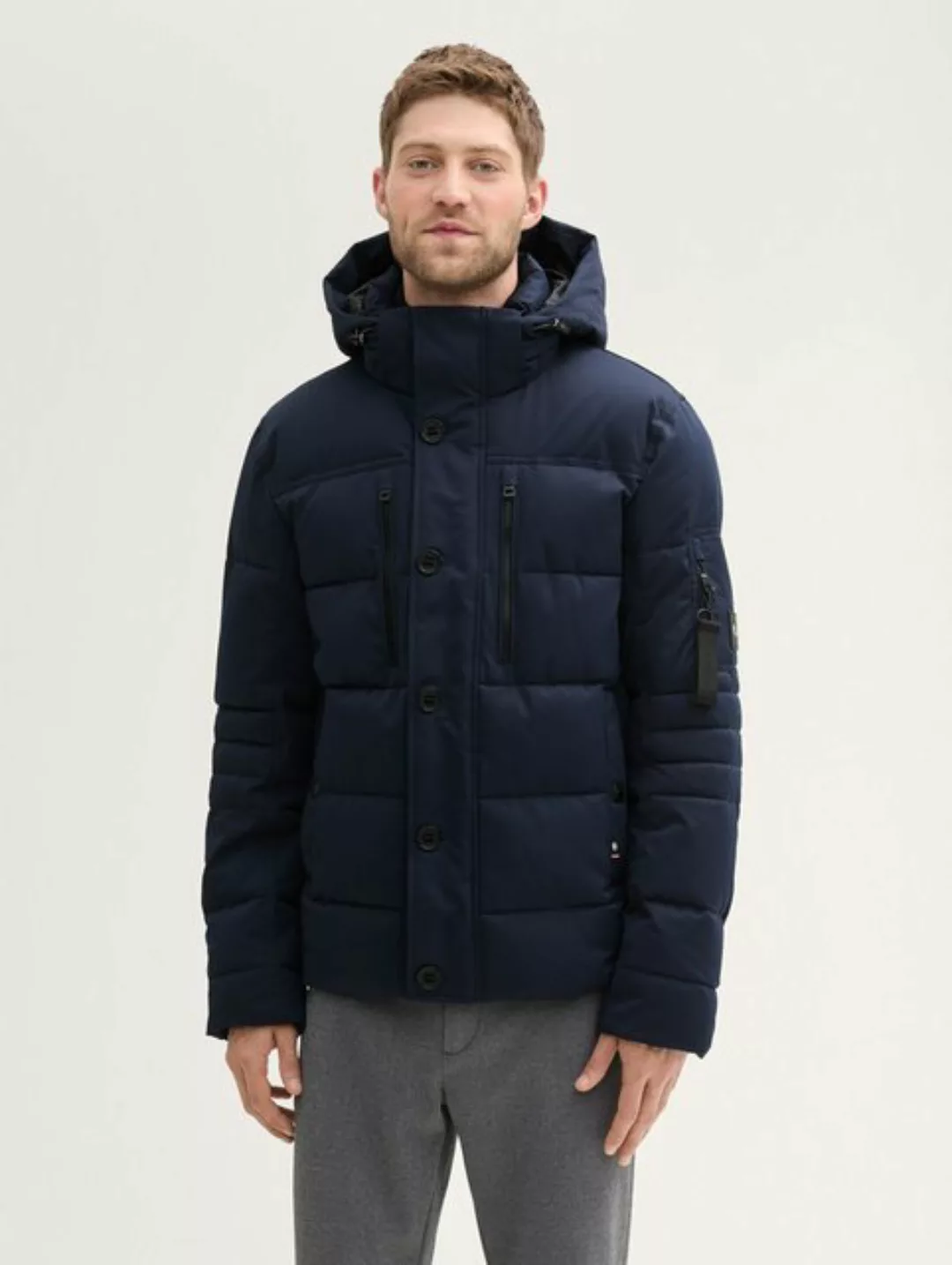 TOM TAILOR Winterjacke Pufferjacke mit abnehmbarer Kapuze günstig online kaufen