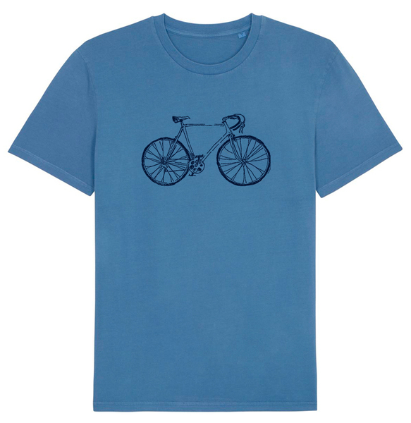 Biofair Shirt- Ausgewaschener Vintagelook/ I Want To Ride My Bicycle günstig online kaufen