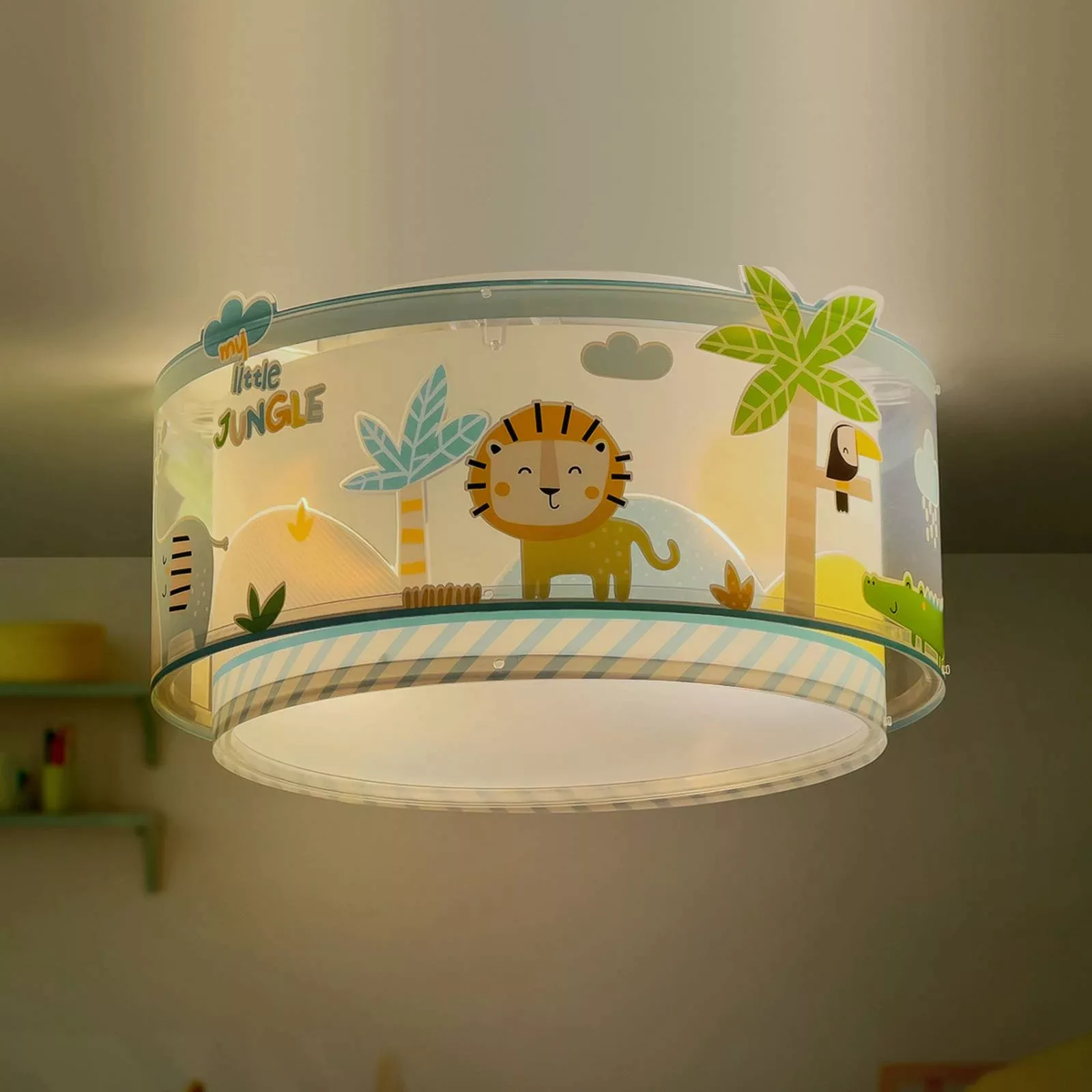 Dalber Little Jungle Deckenlampe, Dschungelmotive günstig online kaufen