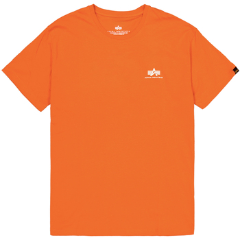 Alpha Industries  T-Shirts & Poloshirts Basic T-Shirt SL - boost orange günstig online kaufen