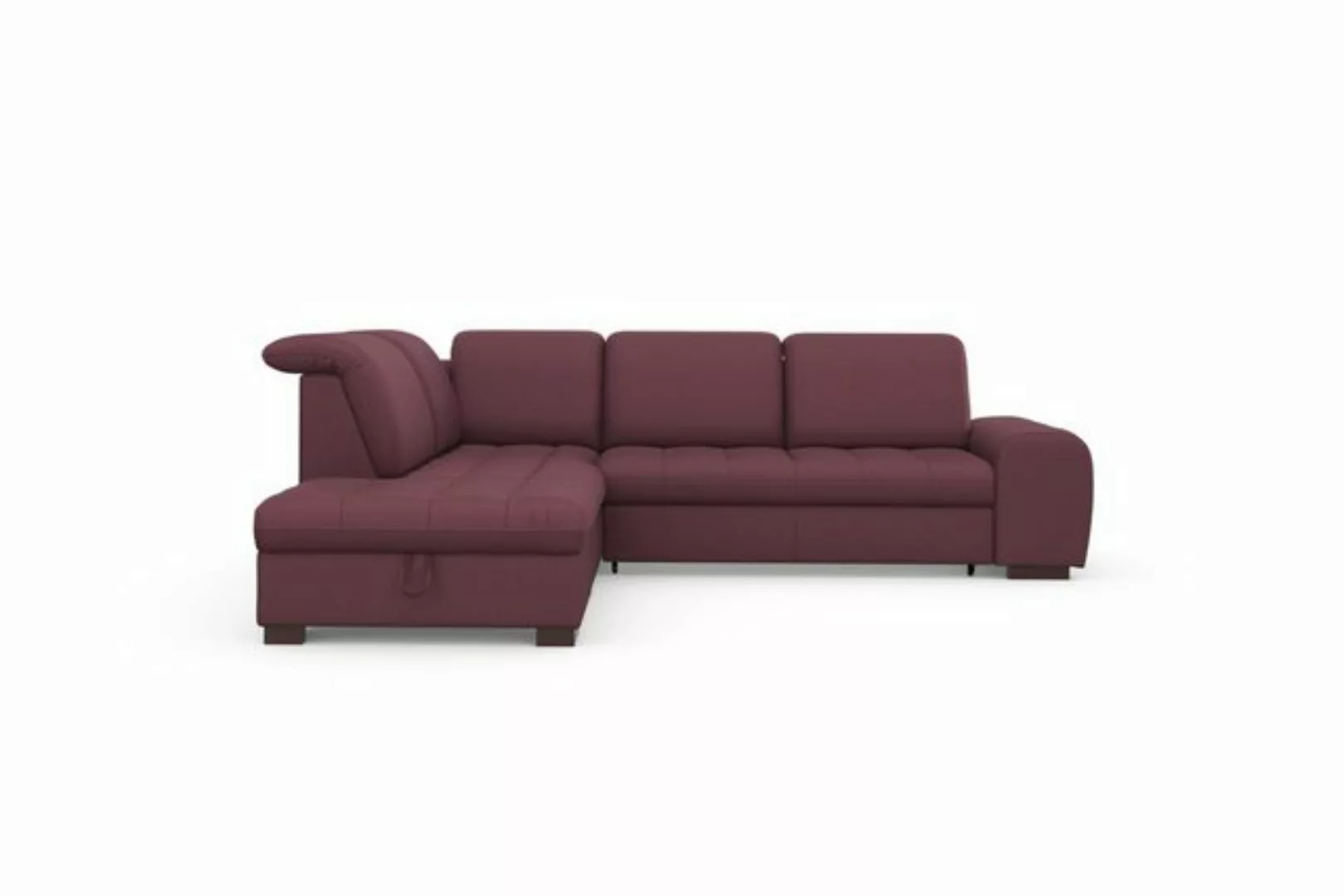 sit&more Ecksofa Luxor L-Form, wahlweise mit Bettfunktion, Stauraum und Kop günstig online kaufen