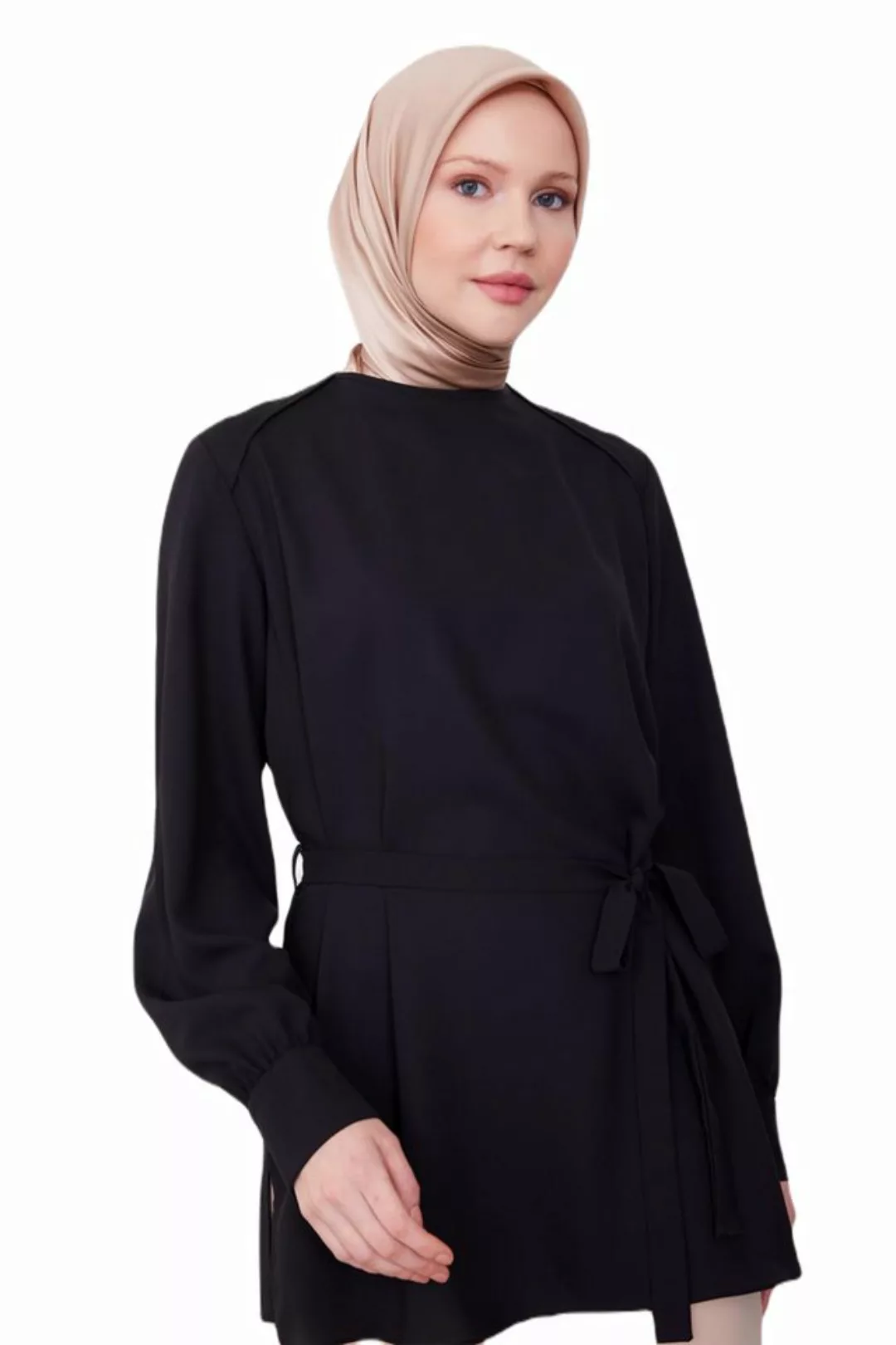 ARMİNE Langarmbluse Armine-Bluse mit paspelierten Schultern – moderne und e günstig online kaufen