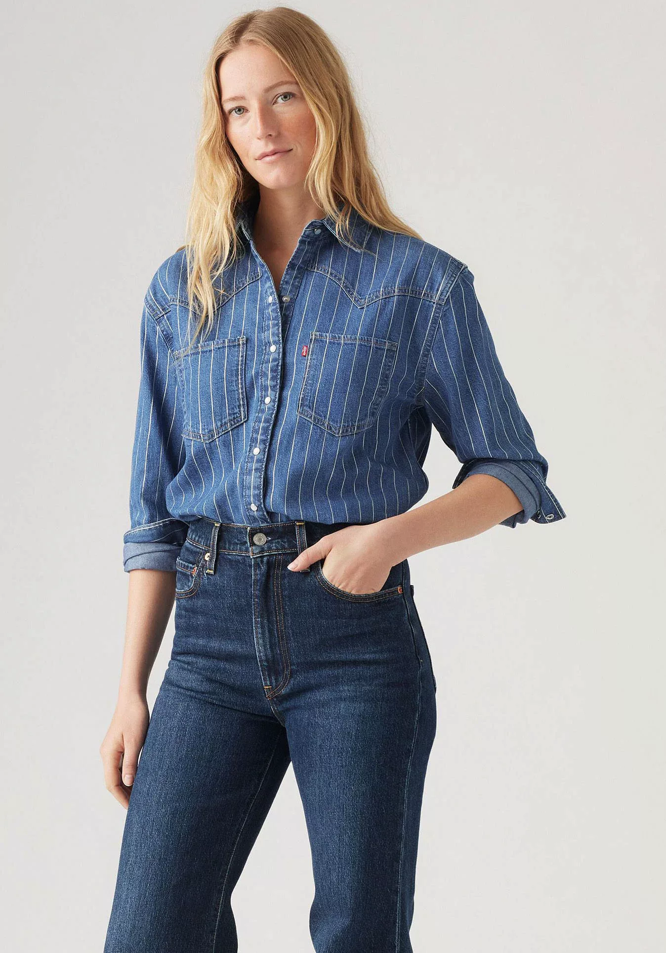 Levis Jeansbluse "TEODORA WESTERN SHIRT", mit Streifenmuster günstig online kaufen