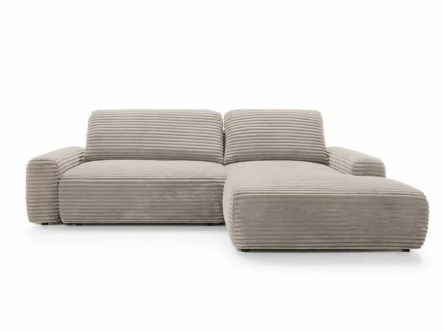 Goldstoff Ecksofa Goldstoff Ecksofa MOUNIR 270 cm, L-Form Schlafsofa mit Sc günstig online kaufen