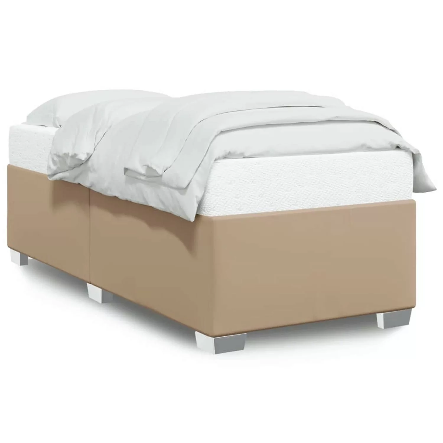 vidaXL Bettgestell Cappuccino-Braun 90x190 cm Kunstleder Modell 32104017 günstig online kaufen