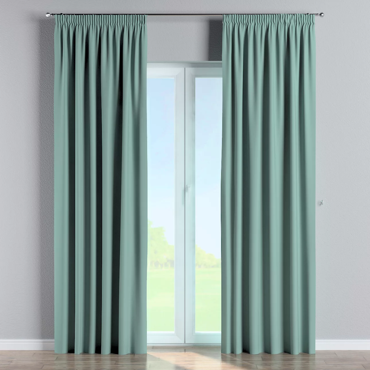 Vorhang mit Kräuselband, mintgrün, Blackout 300 cm (269-09) günstig online kaufen