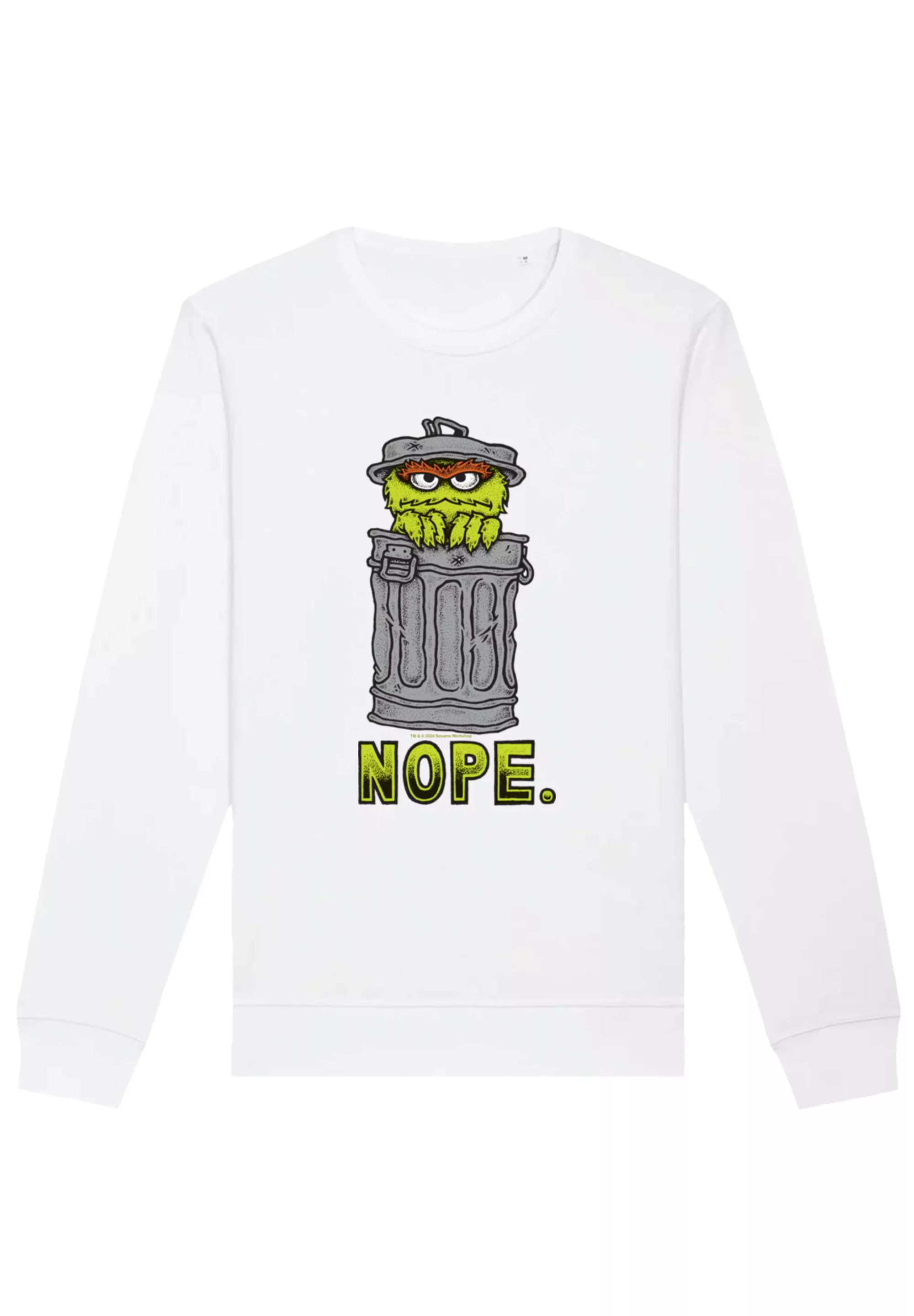 F4NT4STIC Sweatshirt "Sesamstraße Oscar Nope", Premium Qualität günstig online kaufen