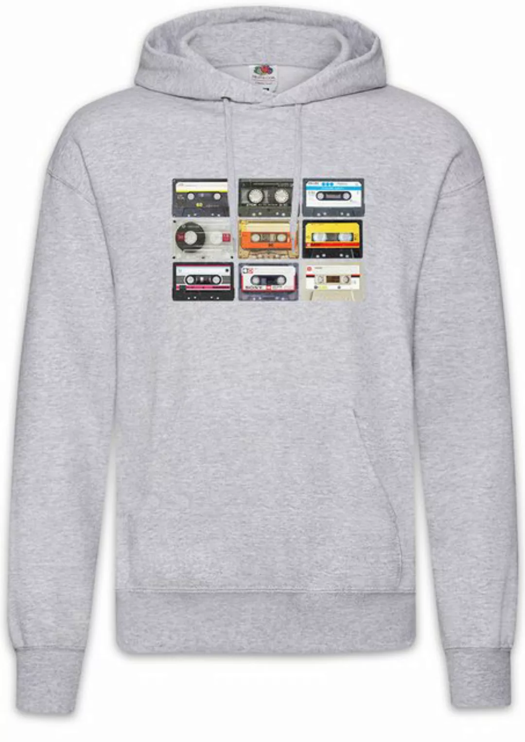 Urban Backwoods Hoodie Retro Cassettes Herren Hoodie 80s Retro Kassette Mus günstig online kaufen