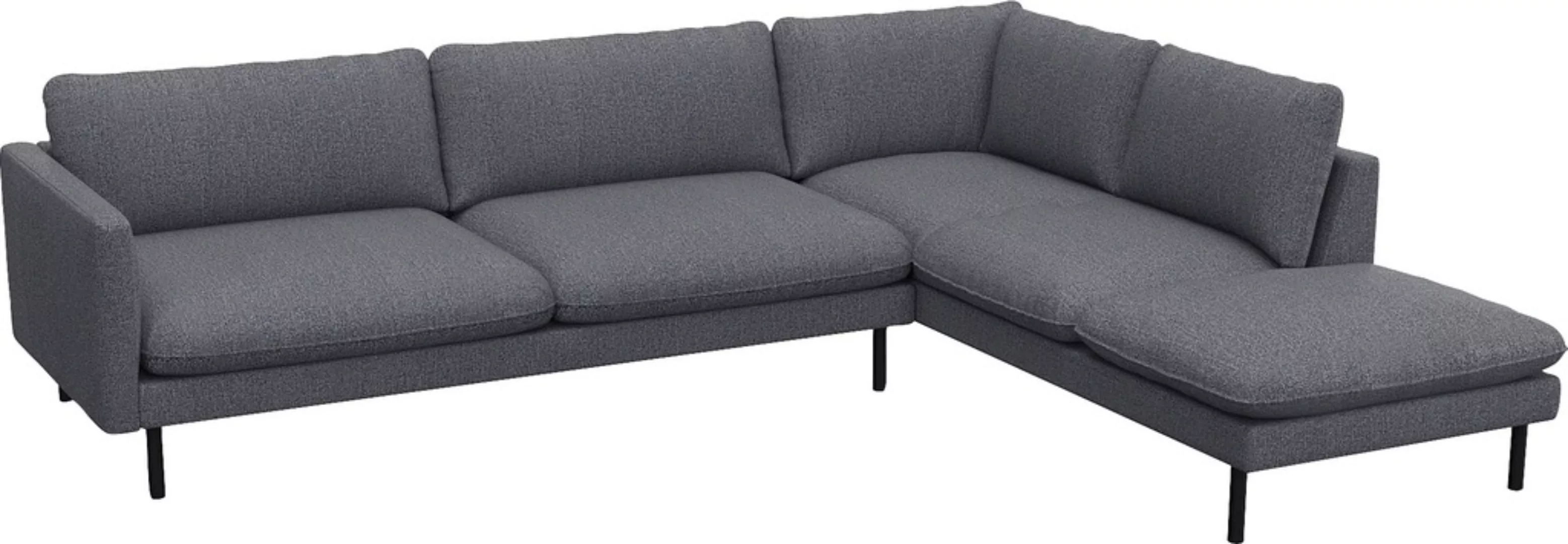 FLEXLUX Ecksofa "Bolzano, elegant und bequem, L-Form", Sitzaufbau mit Kalts günstig online kaufen