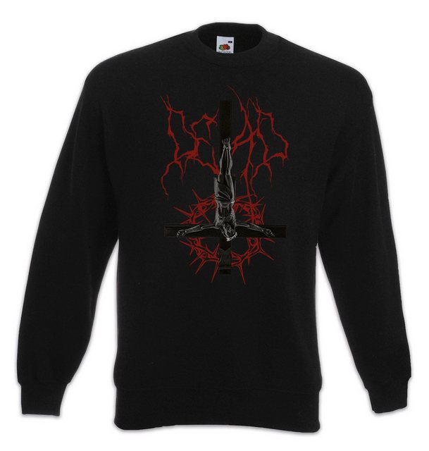 Urban Backwoods Sweatshirt Inverted Jesus Cross Sweatshirt Umgedrehtes Kreu günstig online kaufen