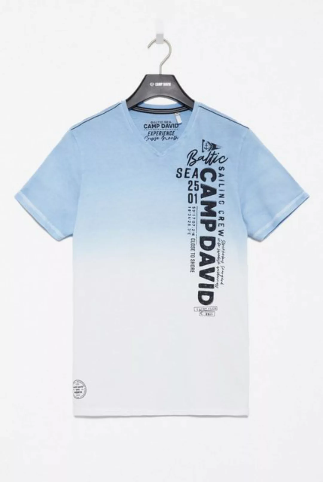 CAMP DAVID V-Shirt aus Baumwolle günstig online kaufen