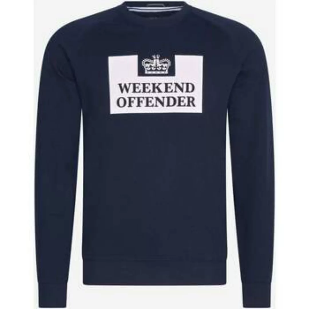 Weekend Offender  Pullover Gefängnisklassiker - Marine günstig online kaufen