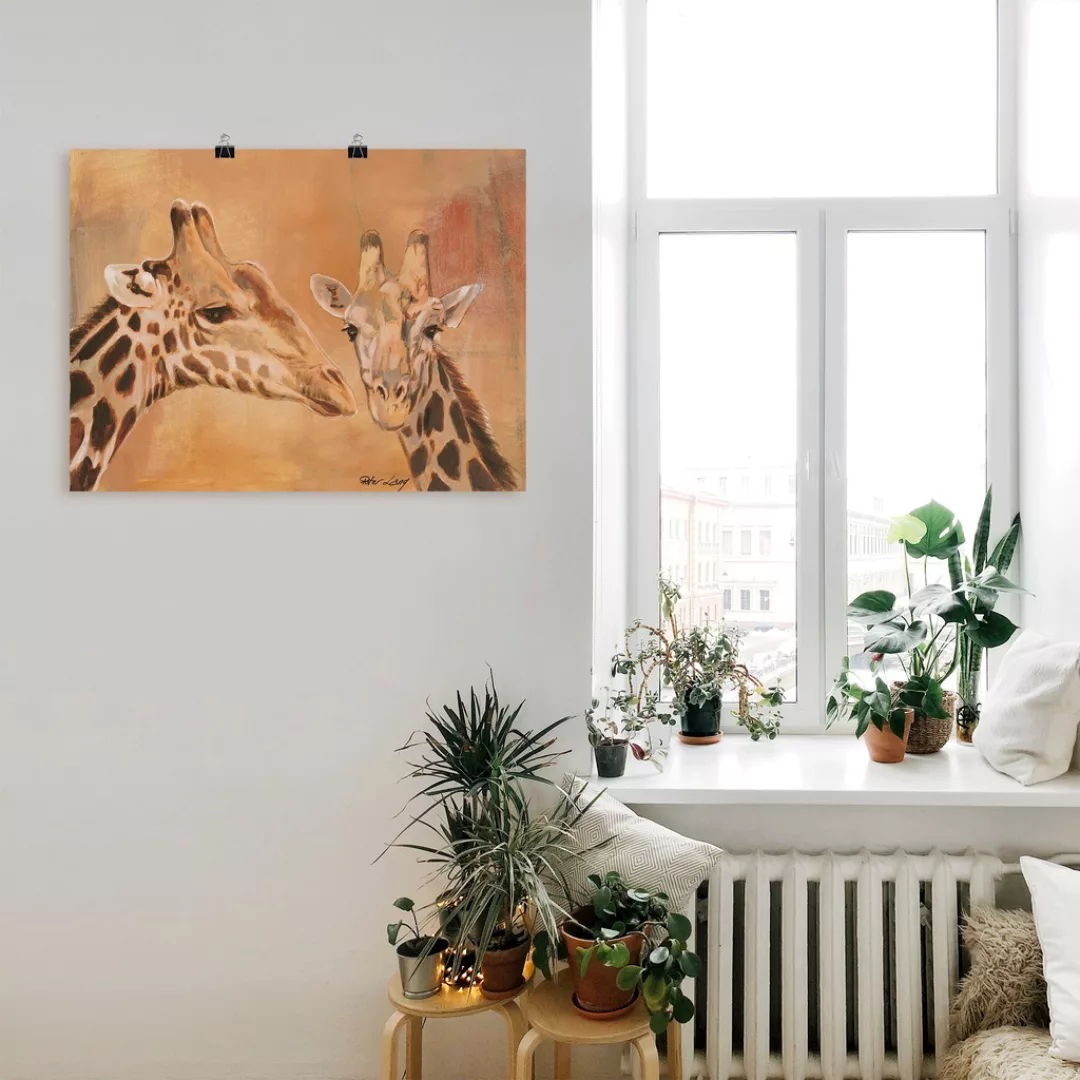 Artland Wandbild "Giraffen", Wildtiere, (1 St.), als Alubild, Outdoorbild, günstig online kaufen