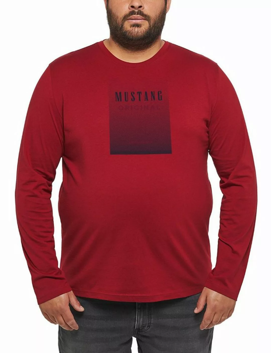 MUSTANG Langarmshirt "Style Adrian C Print" günstig online kaufen