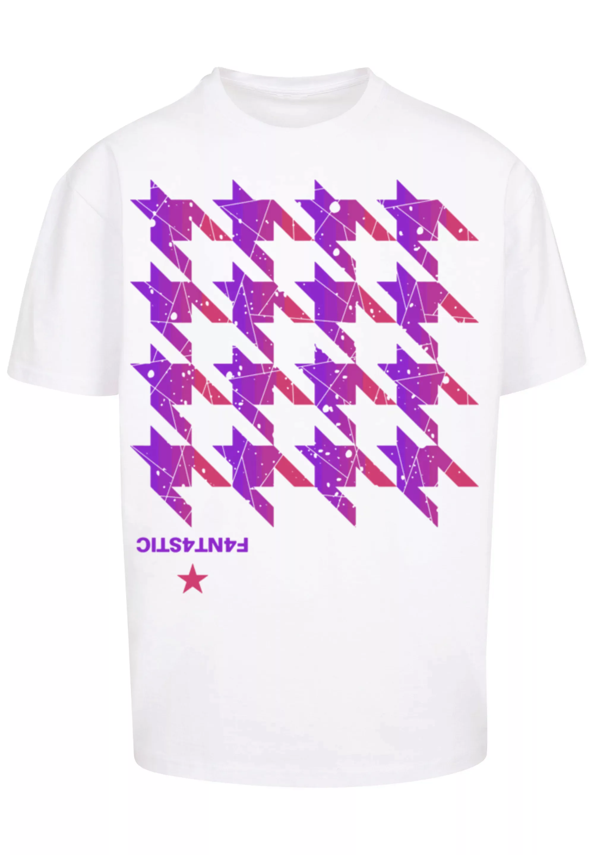 F4NT4STIC T-Shirt "Hahnentritt Pink", Print günstig online kaufen