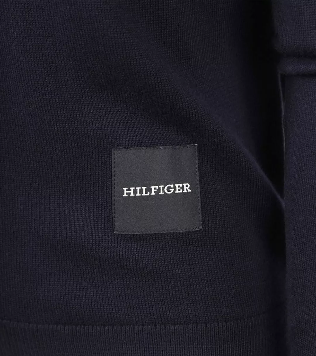 Tommy Hilfiger Strickjacke Monotype Navy - Größe XXL günstig online kaufen