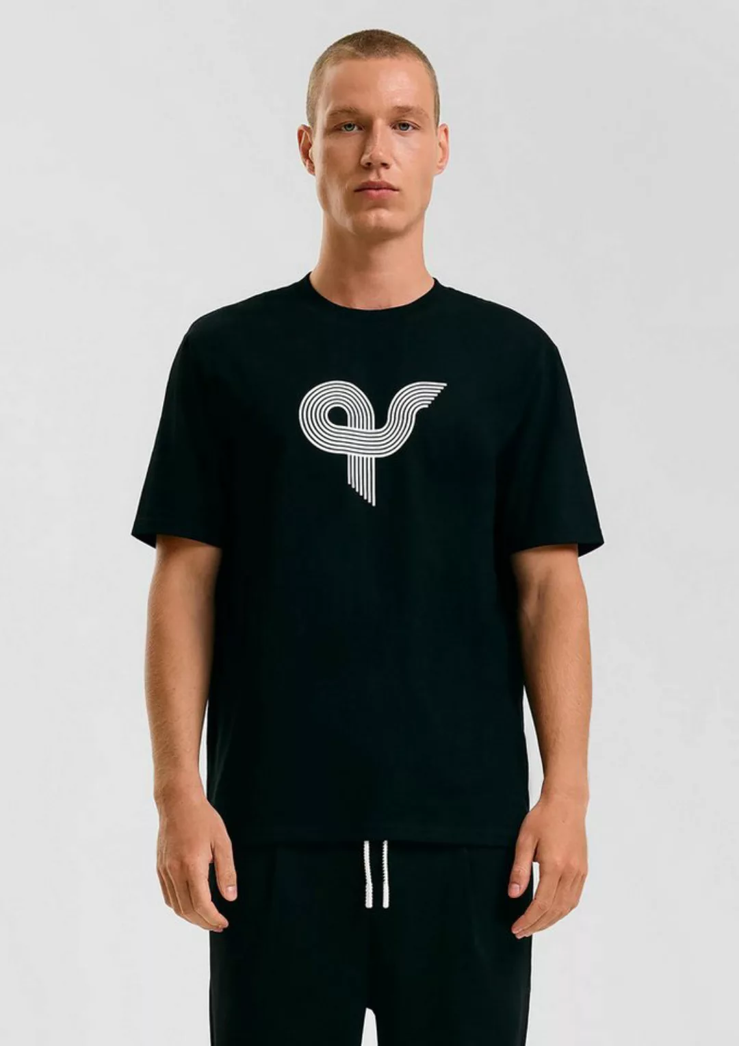 QS Kurzarmshirt STREETS Kapsel T-Shirt aus schwerer Baumwolle mit Logodruck günstig online kaufen