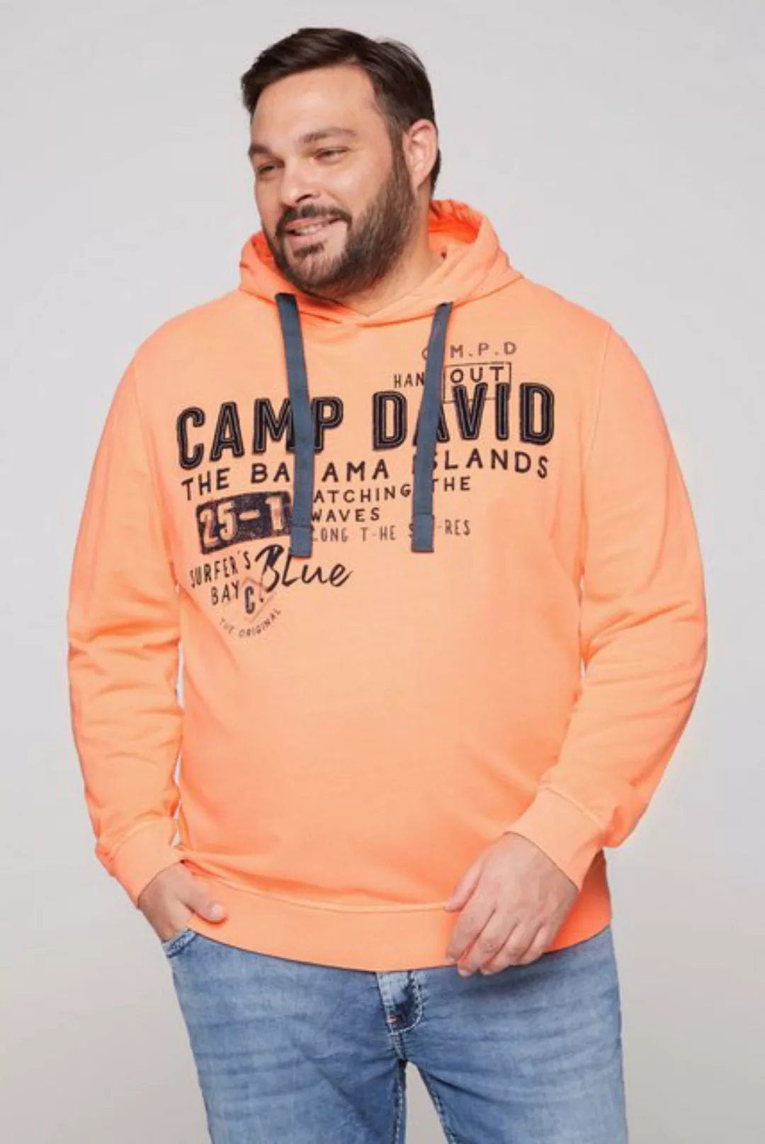 CAMP DAVID Kapuzensweatshirt mit gefütterter Kapuze günstig online kaufen