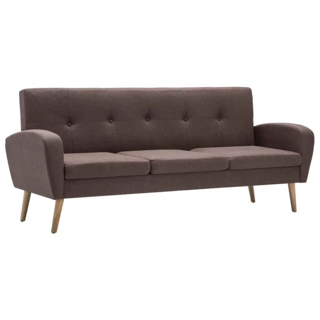 3-sitzer-sofa Stoff Braun günstig online kaufen