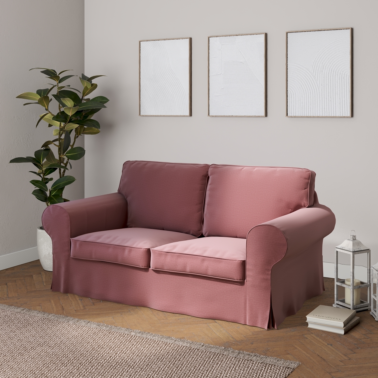 Bezug für Ektorp 2-Sitzer Schlafsofa ALTES Modell, violett, Sofabezug Ektor günstig online kaufen