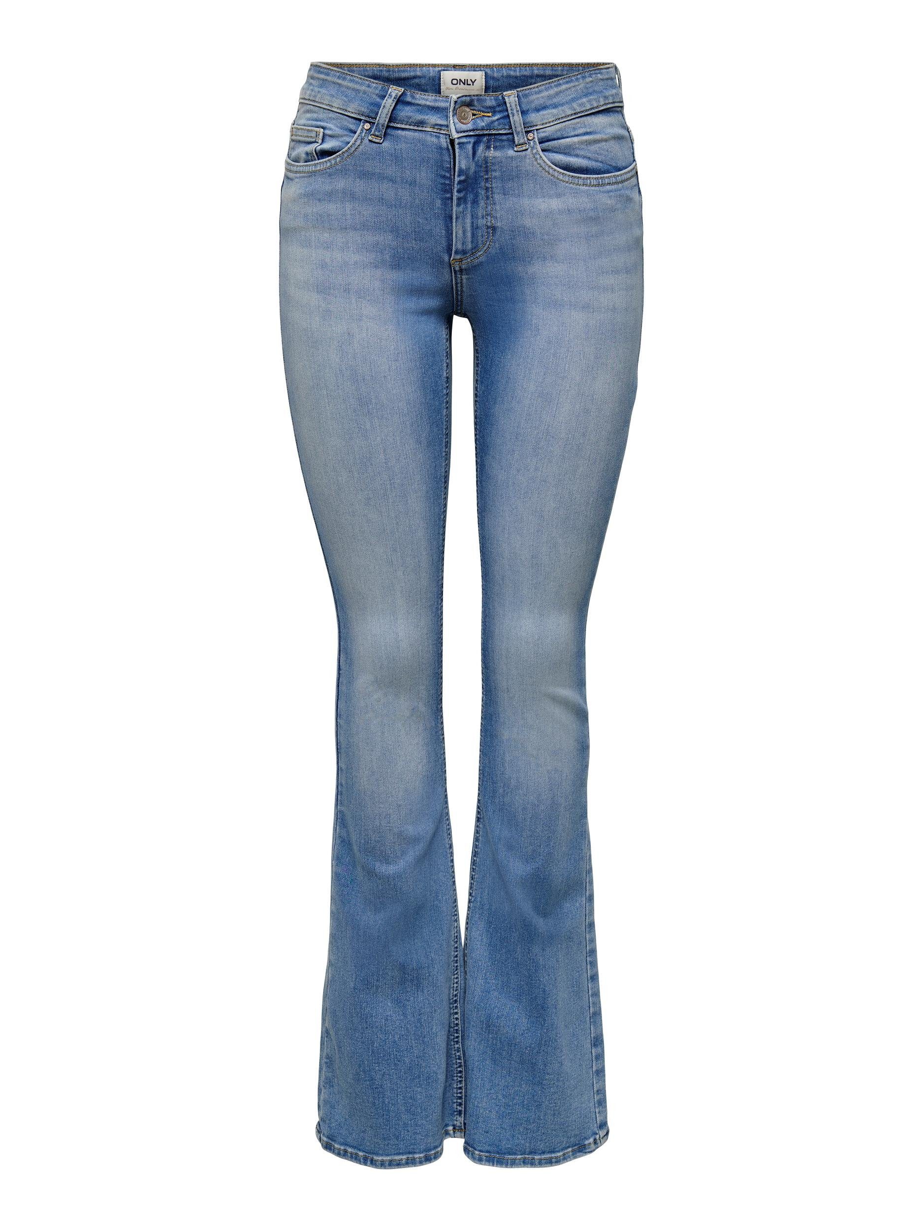 ONLY Bootcut-Jeans "ONLBLUSH – Bootcut-Jeans mit ausgestelltem Bein", bootc günstig online kaufen
