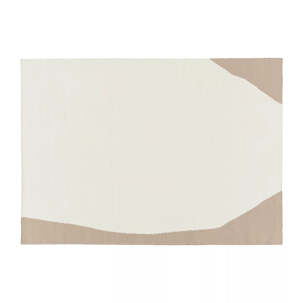 Flow Kelimteppich weiß-beige 170x240 cm günstig online kaufen