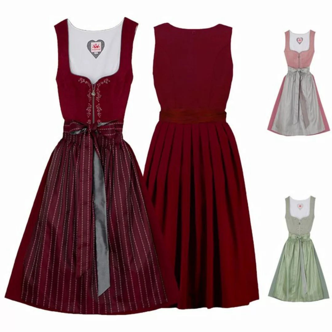 Spieth & Wensky Dirndl Daria Dirndl Dirndl Daria Midi-Dirndl Kleid 2-teilig günstig online kaufen