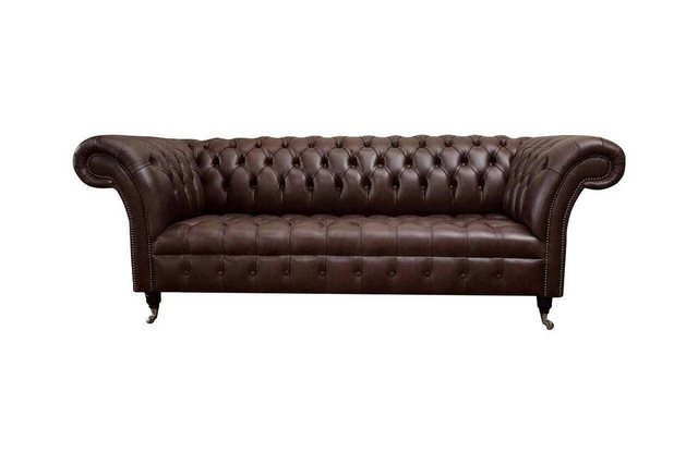 Xlmoebel Sofa Chesterfield 3-Sitzer Ledersofa Designer Wohnzimmersofas, 1 T günstig online kaufen