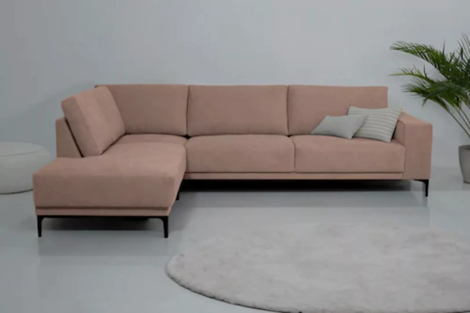 Places of Style Ecksofa »Xander, L-Form,«, Breite 289 cm, Webstoff, Soft-To günstig online kaufen