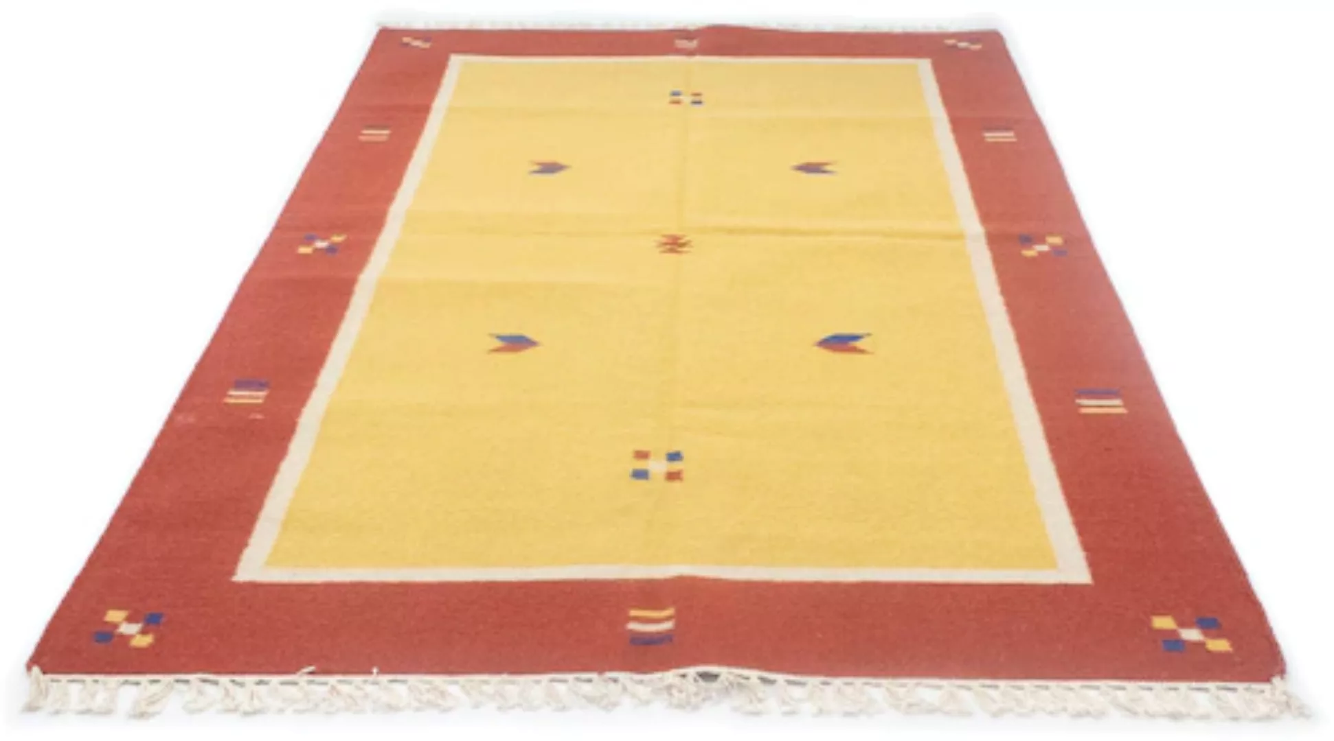 morgenland Wollteppich »Kelim Teppich handgewebt beige«, rechteckig günstig online kaufen
