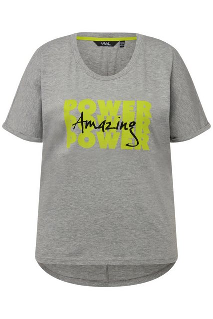 Ulla Popken Rundhalsshirt T-Shirt Power Oversized Rundhals Halbarm günstig online kaufen