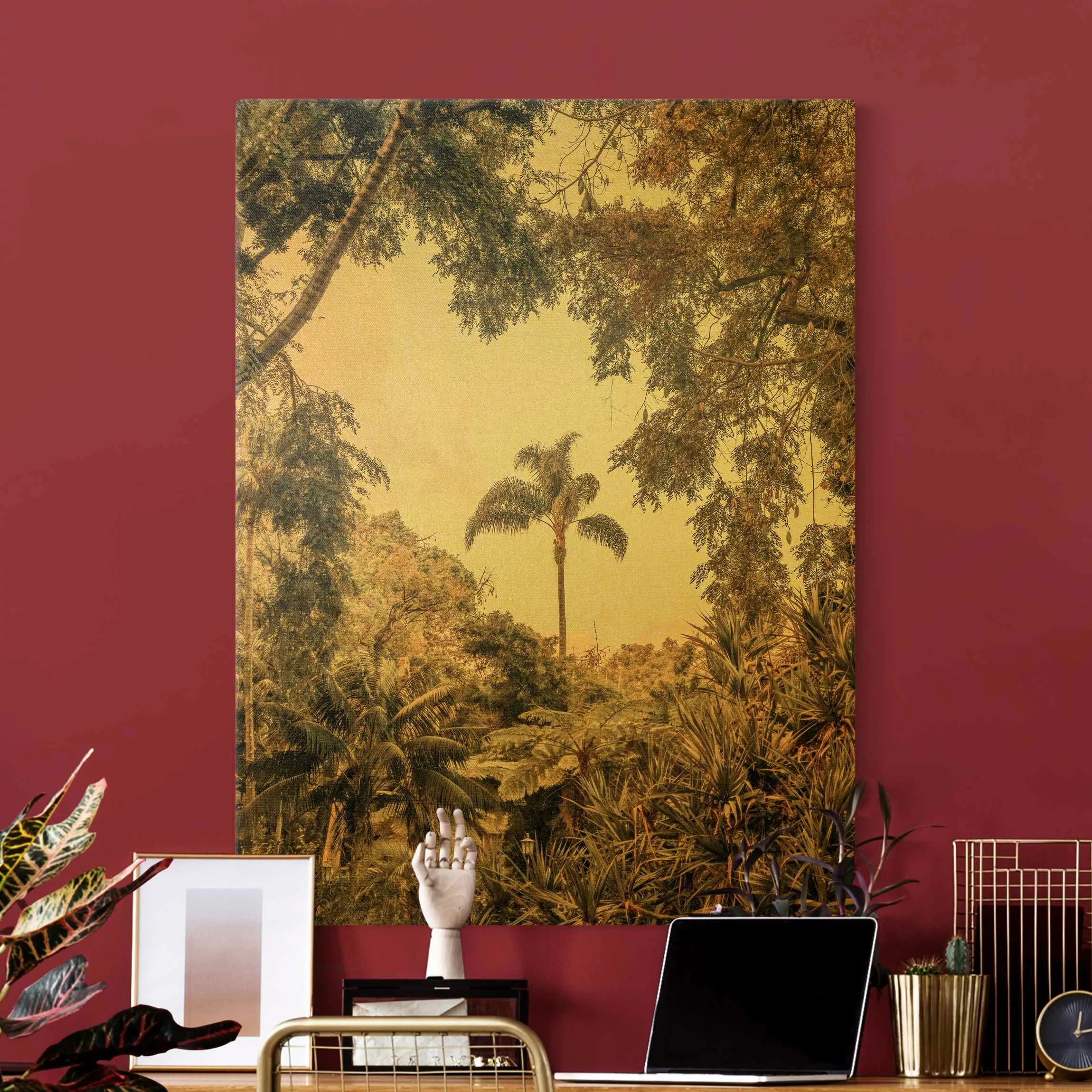 Leinwandbild Gold Garten auf Madeira günstig online kaufen