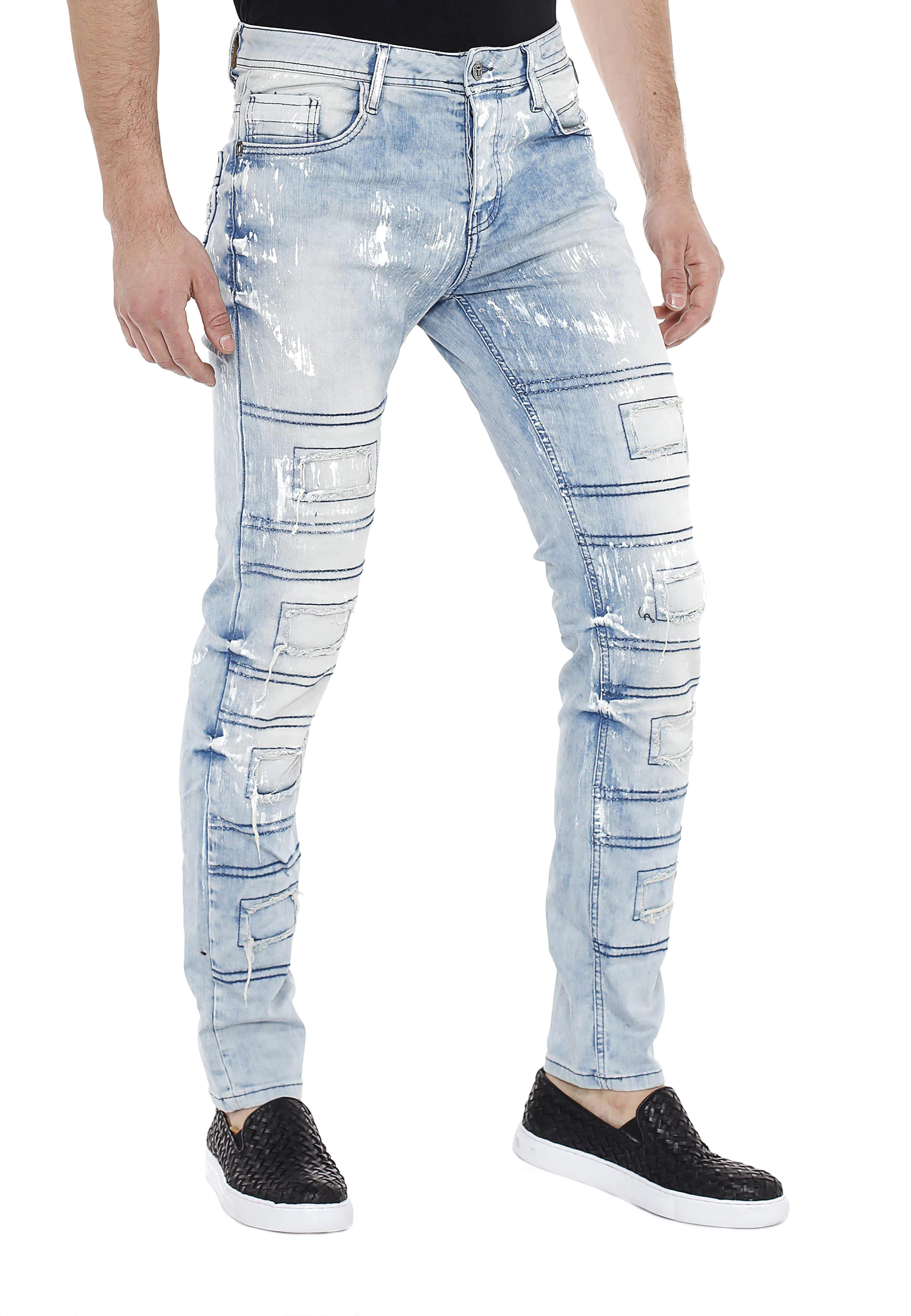 Cipo & Baxx Straight-Jeans, im Destroyed Look Slim Fit günstig online kaufen