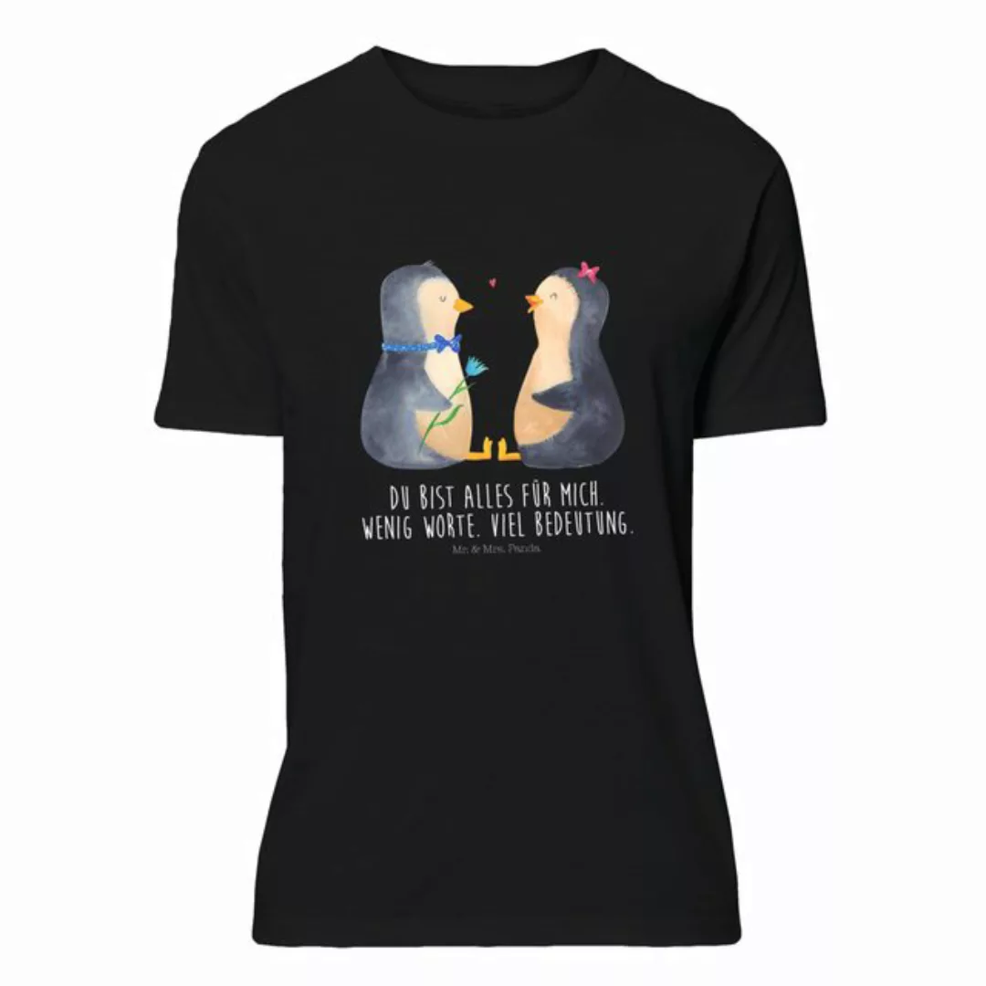 Mr. & Mrs. Panda T-Shirt Pinguin Pärchen - Schwarz - Geschenk, Liebesgesche günstig online kaufen