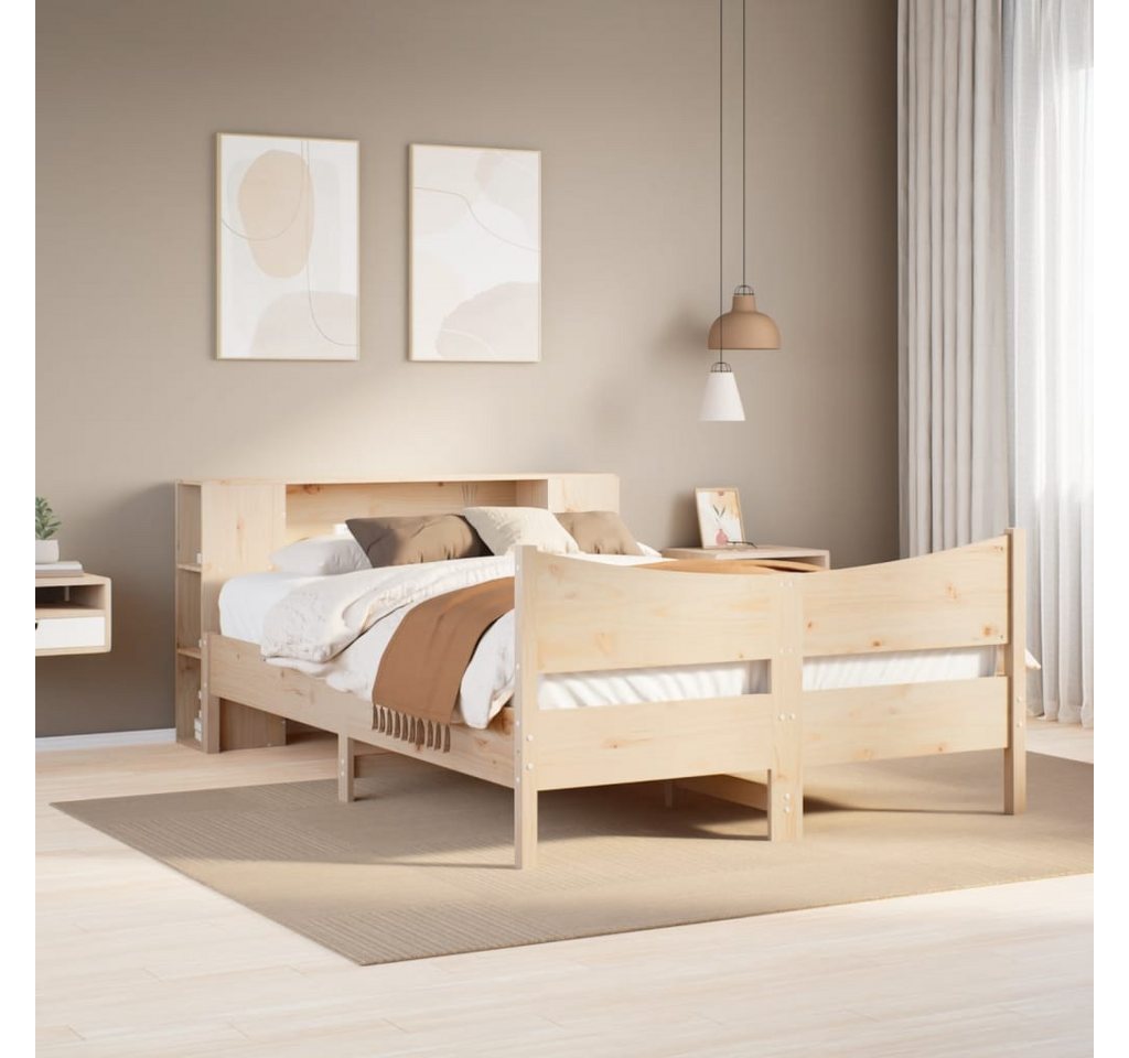 vidaXL Bett, Massivholzbett ohne Matratze 150x200 cm Kiefernholz günstig online kaufen