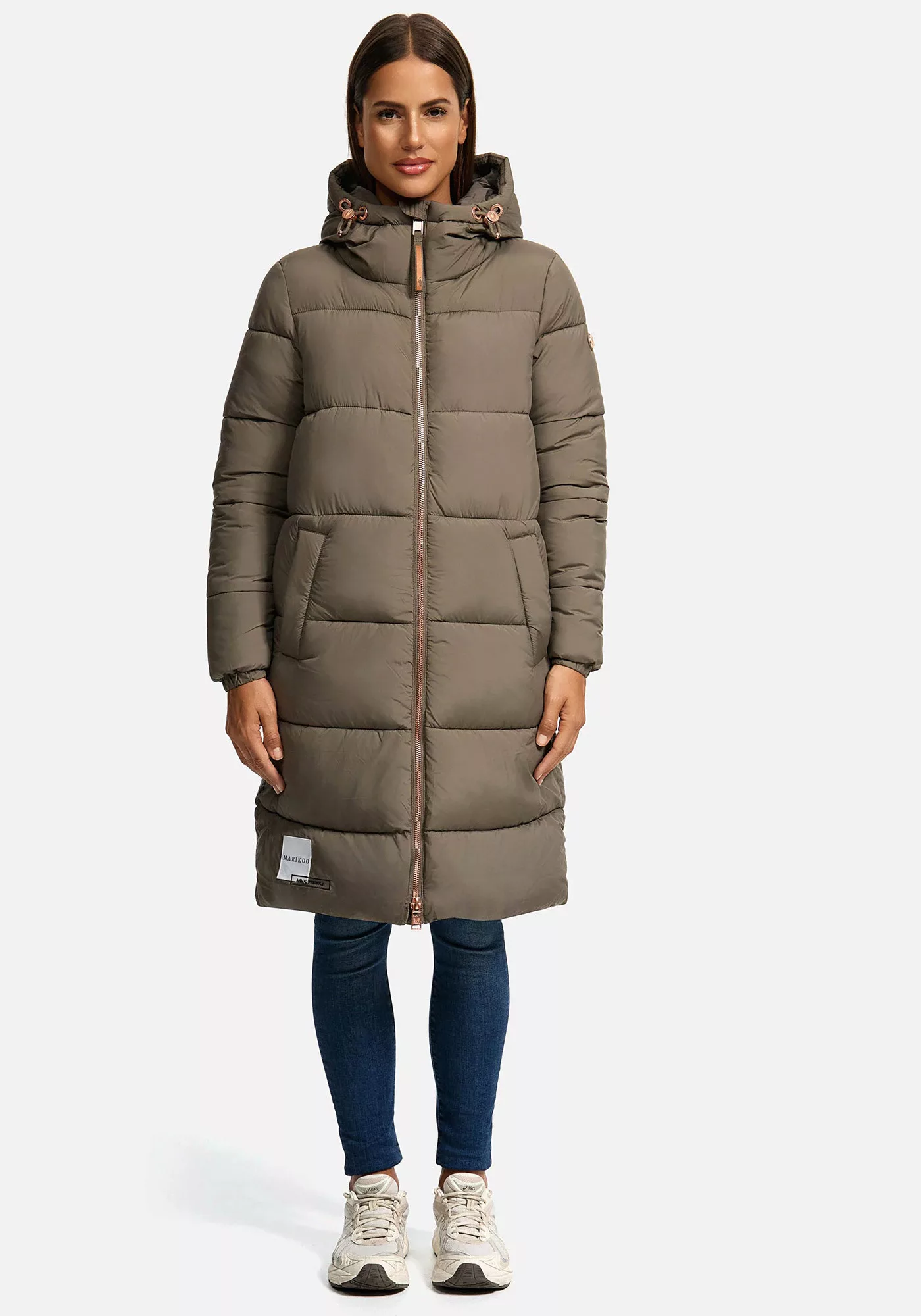 Marikoo Winterjacke "Nomadiaa", Lange Damen Winterjacke günstig online kaufen