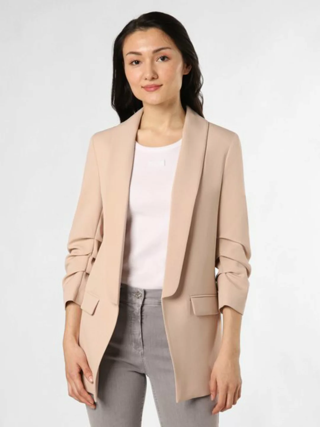 Blazer mit Schalkragen, beige, Frühjahrs-Kollektion günstig online kaufen