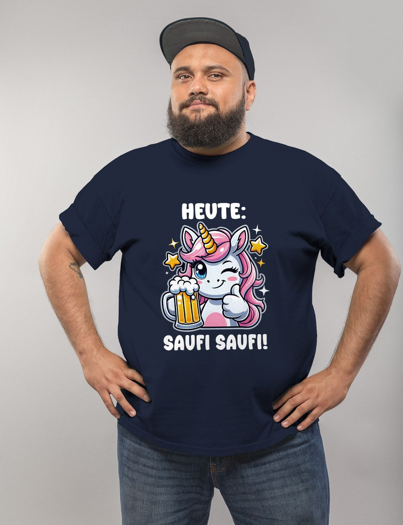 MoonWorks Print-Shirt Herren T-Shirt Alkohol Bier günstig online kaufen